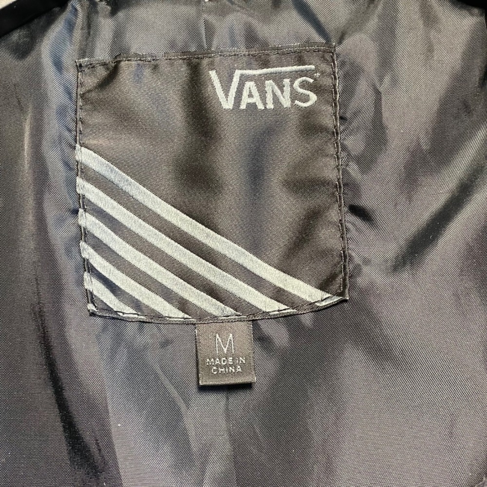 Vans Womens Double Breasted Peacoat Grey Wool Blend‎ Collared Wide Button Size M - Picture 3 of 10